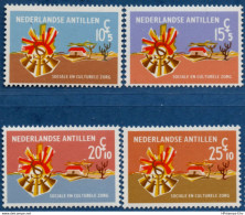 Dutch Antilles 1971 Wellfare Stamps 4 Values MNH 2102.1463 Nederlandse Antillen, Ribbons Dance - Danse