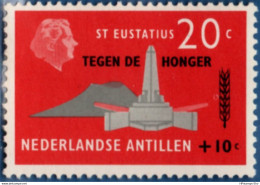 Dutch Antilles 1963 Combat Agaunst Hunger Overprint 1 Value MNH H-63.01 Nederlandse Antillen - Gezamelijke Uitgaven