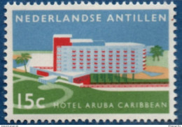 Dutch Antilles 1959 Aruba Hotel 1 Value MNH H-59.01 Nederlandse Antillen, - Usines & Industries