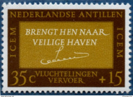 Antilles Dutch 1966 Refugee Aid 1 Value MNH H-66.1 Nederlandse Antillen ICEM - Refugiados