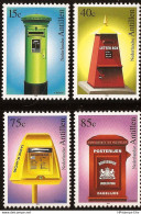 Dutch Antilles 1998 Mailboxes 4 Val MNH 2103.2705 Nederlandse Antillen Post-brievenbussen Ireland, Nepal, Uruguar, Curaç - Poste