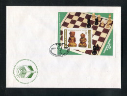 "SAO TOME UND PRINCIPE" 1981, Block 60A "Schach" FDC (2283) - Sao Tome Et Principe