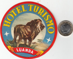 ETIQUETA - STICKER - LUGGAGE LABEL  HOTEL TURISMO LUANDA - ANGOLA - Etiquetas De Hotel