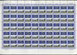 Estonia:Unused Sheet European Council 50, 1999, MNH - Estonie