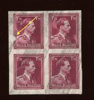 832 4 X Roi Leopold III.  Un Tp Abimé Et Salie. Sans Numéro (essai ?  Proef Druck ?) - 1941-1960