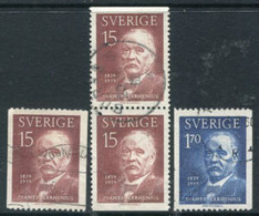 SWEDEN 1959 Arrhenius Birth Centenary  Used.  Michel 453-54 - Oblitérés