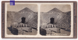 Sicile - Mine De Soufre / Fusion Du Minerai- Photo Animée 1908- Italia Foto Stereo Sicilia Mines Miniera Di Zolfo C13-33 - Photos Stéréoscopiques