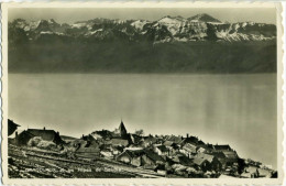 GRANDVAUX  BOURG-EN-LAVAUX  VD  Et Les Alpes De Savoie  Panorama - Grandvaux