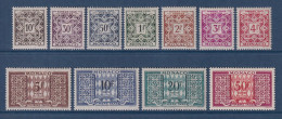 Monaco Taxe - YT N° 29 à 38 A * - Neuf Avec Charnière - 1946 à 1957 - Postage Due