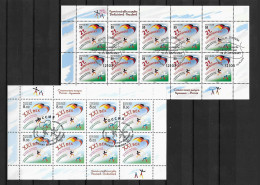 2004 Joint/Gemeinschaftsausgabe Germany And Russia, BOTH SHEETS WITH 10 STAMPS CANCELLED: Friendship - Gezamelijke Uitgaven