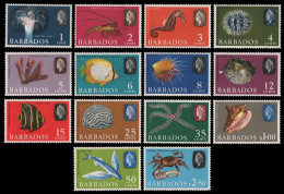 Barbados 1965 - Mi-Nr. 235-248 ** - MNH - Meeresleben / Marine Life - Barbades (1966-...)