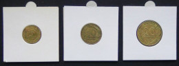 France - 1963/66 - KM 929, 930, 933 - 5, 10, 20 Centimes - XF - Look Scans - Altri & Non Classificati