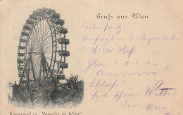 AK Gruß Aus Wien - Riesenrad In "Venedig In Wien" - Prater - 1898 (66064) - Prater