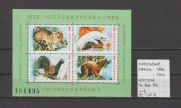 (TJ) Wetenschappen - Natuur - Roemenië 1986 - YT Blok 182 (postfris/neuf/MNH) - Natur