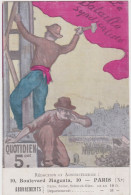 Cm - Rare Cpa Illustrée Luce - La Bataille Syndicaliste, Quotidien, 10 Bd Magenta, Paris 10 (journal De La CGT 1911/1915 - Gewerkschaften