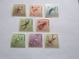 JO410   Timbres Non Perforés   JO  Melbourne  1956  MNH  Mi 585-592   Rép. Dominicaine - Zomer 1956: Melbourne