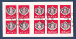 Monaco - Carnet YT N° 13 ** - Oblitéré Dos Neuf Sans Charnière - 2000 - Carnets