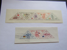 JO416   Feuillets    JO  Melbourne  1956  MNH  YT BF9 Et BF10   Rép. Dominicaine - Ete 1956: Melbourne