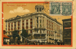 1920 POLONIA , T.P. CIRCULADA , WARSZAWA / VARSOVIA - BRAGA , LLEGADA , HOTEL BRISTOL - Cartas & Documentos