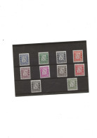 Timbres-taxe N° 27 A 36 ** - Strafport