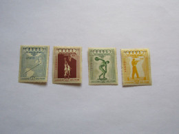 JO421  Timbres Surchargés  JO  Melbourne  1956  MNH  YT 116-119  Pérou  Aérien - Zomer 1956: Melbourne