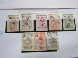 JO423  Timbres Non Perforés  JO  Melbourne  1956  MNH  Mi 560-567  Rép. Dominicaine - Zomer 1956: Melbourne