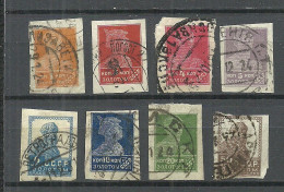 RUSSLAND RUSSIA 1923/1924 = 8 Values From Set Michel 228 - 237 O - Used Stamps