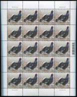 Estonia:Unused Sheet Bird Of The Year 2008, Grouse, MNH - Estonie