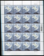 Estonia:Unused Sheet Bird Of The Year 2007, Swan, MNH - Estonie