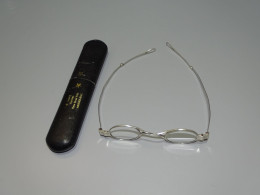 -PAIRE LUNETTES ARGENT MASSIF XIXe FACE A MAIN,LORGNONS, BESICLES, BINOCLES E - Silberzeug