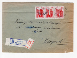 1962. YUGOSLAVIA,BOSNIA,SARAJEVO,TPO 4 SARAJEVO - BEOGRAD,RECORDED,EXPRESS,COVER - Storia Postale