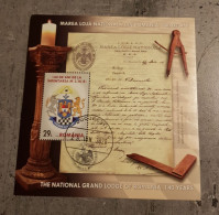 ROMANIA THE NATIONAL GRAND LODGE OF ROMANIA MINIATURE SHEET USED - Used Stamps