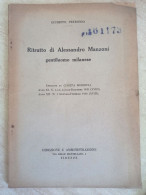 Giuseppe Petronio Ritratto Di Alessandro Manzoni Gentiluomo Milanese Estratto Da Civiltà Moderna 1940 - Geschichte, Biographie, Philosophie
