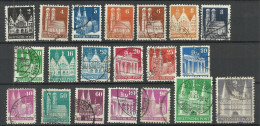 Germany Deutschland 1948 Bizone = 20 Stamps From Set Michel 73 - 100 O - Gebraucht