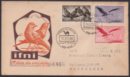 F-EX45773 IFNI 1960 REG FDC HERON BIRD AVES PAJAROS TO SPAIN.  - Ifni