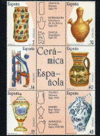 SPAIN 1987, Ceramics, Porcelain, Art, Mi #2771-6, MNH** - Porcellana