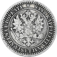 Finlande, Alexander II, Markka, 1866, Helsinki, TTB, Argent, KM:3.1 - Finlande