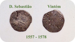 D. Sebastião - Vintém - N/D ( 1557 - 1578 ) - SILVER ( Ag 916,6 ) - A.G. 29 - Monarquia Portugal - Portugal
