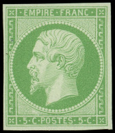 ** EMPIRE NON DENTELE - 12    5c. Vert, Fraîcheur Postale, Superbe - 1853-1860 Napoleone III