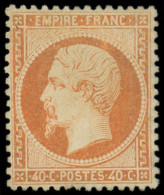 * EMPIRE DENTELE - 23   40c. Orange, Centrage Parfait, TB - 1862 Napoléon III.