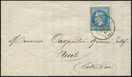 Let EMPIRE LAURE - 29B  20c. Bleu Obl. Càd Bureau De Passe 1307 16/4/69 S. LAC, TTB - 1849-1876: Période Classique