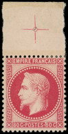 * EMPIRE LAURE - 32d  80c. Rose Vif, Bdf Avec Croix De Repère, Fraîcheur Postale, TTB - 1863-1870 Napoléon III Lauré