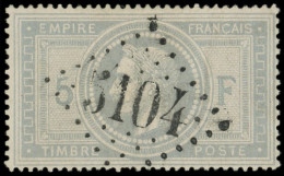 EMPIRE LAURE - 33    5f. Violet-gris, Obl. GC 5104 De SHANGHAI, Superbe. S - 1863-1870 Napoléon III. Laure