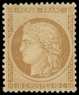 * SIEGE DE PARIS - 36   10c. Bistre-jaune, Bien Centré, TB. C - 1870 Siege Of Paris