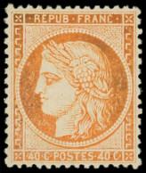 * SIEGE DE PARIS - 38   40c. Orange, Quasiment **, TTB. C - 1870 Siège De Paris