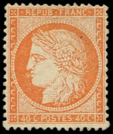 (*) SIEGE DE PARIS - 38   40c. Orange, TB - 1870 Assedio Di Parigi