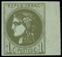 * EMISSION DE BORDEAUX - 39Cb  1c. Olive Foncé, Bdf, TB. C - 1870 Emisión De Bordeaux
