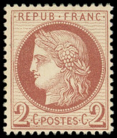 ** CERES DENTELE - 51    2c. Rouge-brun, Frais Et TB - 1871-1875 Cérès