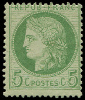 * CERES DENTELE - 53a   5c. Vert Sur Blanc, TB. C - 1871-1875 Cérès