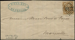 Let CERES DENTELE - 59   15c. Bistre, Obl. GC 2240 Et Càd Marseille S. LAC De HAMBOURG 9/10/71 Acheminée, TB - 1849-1876: Classic Period